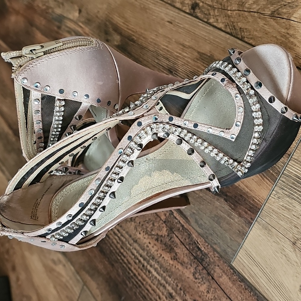 Platform Studded High Heels 7